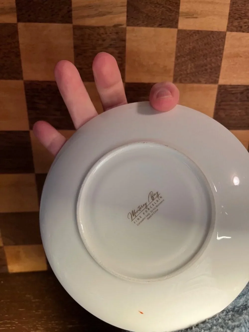 Monterey Bay Pink Bow and Dove Christmas Tree Saucer A827